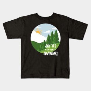 Love wonderlust Adventure Explore the world travel lover summer spring Kids T-Shirt